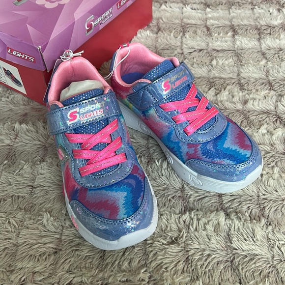 SSPORT by Skechers Lights Girl Sneakers size 12 - Picture 2 of 9